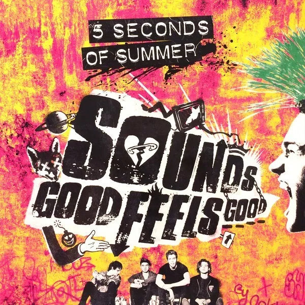 5 Seconds Of Summer SOUNDS GOOD FEELS GOOD New Sealed Black Vinyl Record LP