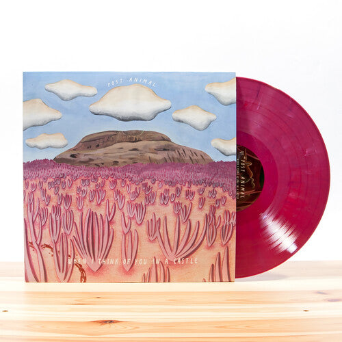 Post Animal WHEN I THINK OF YOU IN A CASTLE New Maroon/Cream Colored Vinyl LP