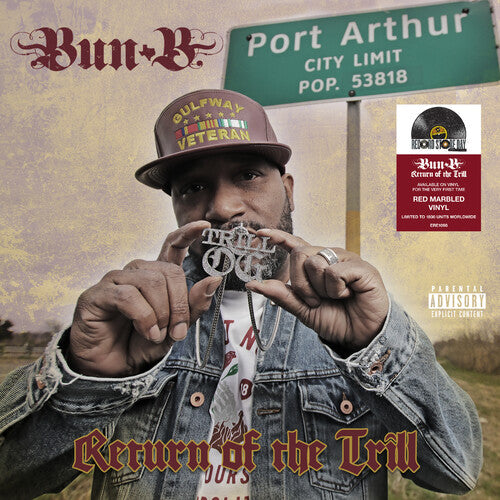 Bun B RETURN OF THE TRILL Limited RSD 2025 New Red Marble Colored Vinyl 2 LP