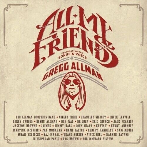 All My Friends: Gregg Allman VARIOUS New Iron/Blood Colored Vinyl 4 LP
