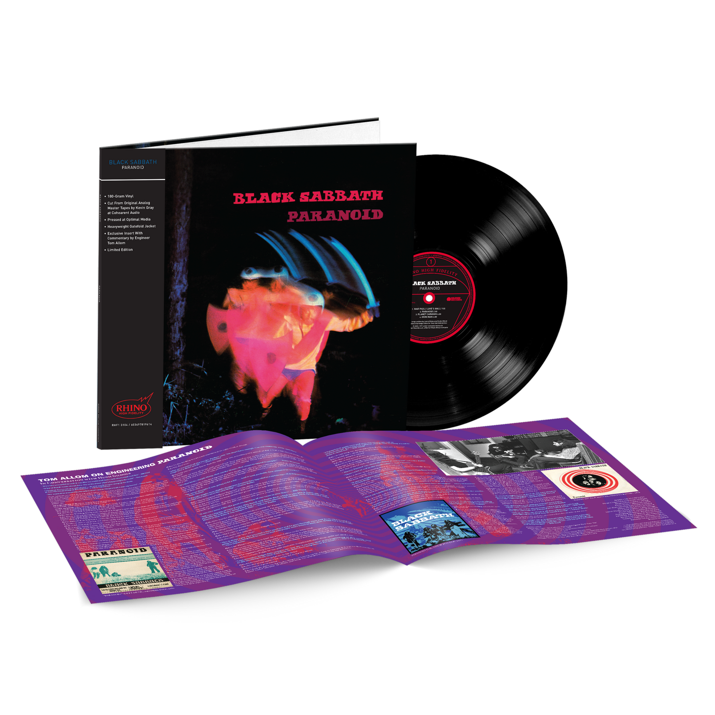 Black Sabbath PARANOID (RHINO HIGH FIDELITY) 180g LIMITED New Black Vinyl LP