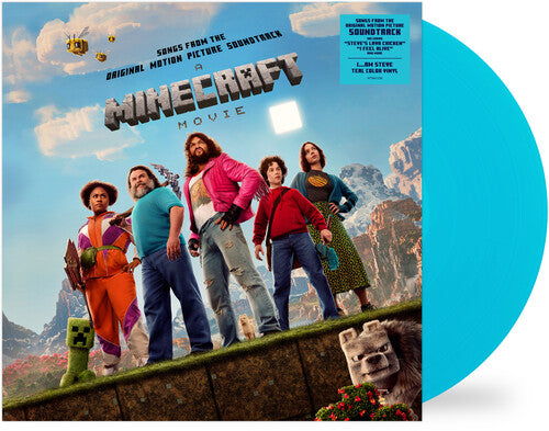 A Minecraft Movie SONGS FROM THE MOVIE SOUNDTRACK New Teal Colored Vinyl LP
