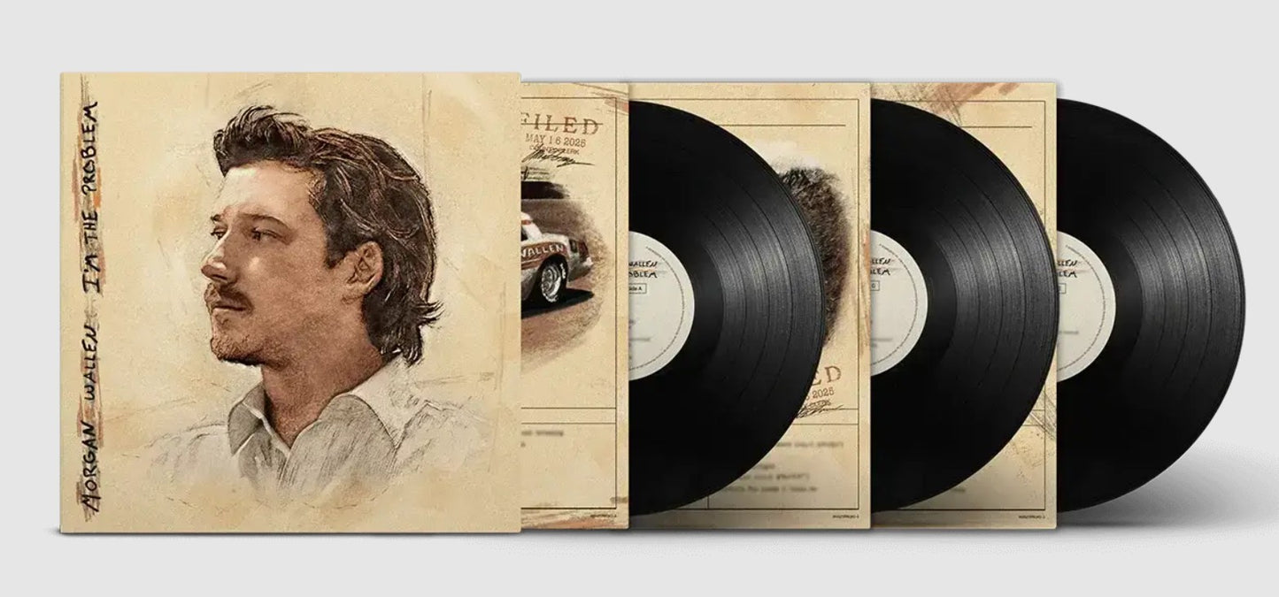 Morgan Wallen I'M THE PROBLEM New Sealed Black Vinyl Record 3 LP