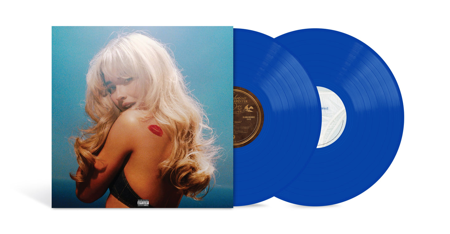 Sabrina Carpenter SHORT N' SWEET Deluxe Edition BRIGHT AZURE COLORED VINYL 2 LP