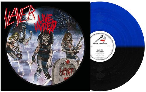 Slayer LIVE UNDEAD Remastered LIMITED New Blue/Black Split Colored Vinyl EP