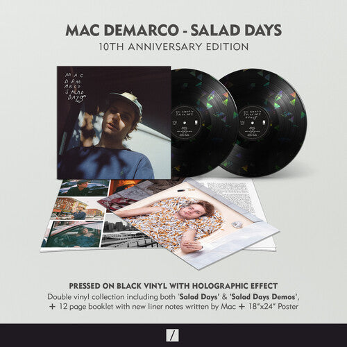 Mac DeMarco SALAD DAYS 10th Anniversary LIMITED New Holographic Black Vinyl 2 LP