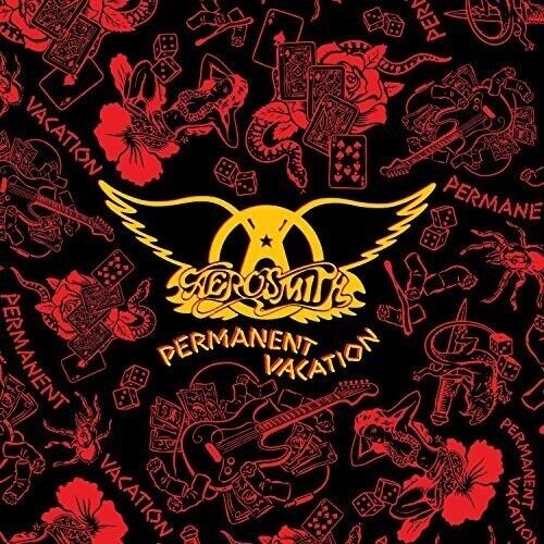 Aerosmith PERMANENT VACATION New Sealed Limited Red/Black Marbled Vinyl LP