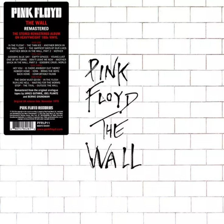 Pink Floyd THE WALL (US) 11th Album 180g REMASTERED Gatefold NEW VINYL 2 LP