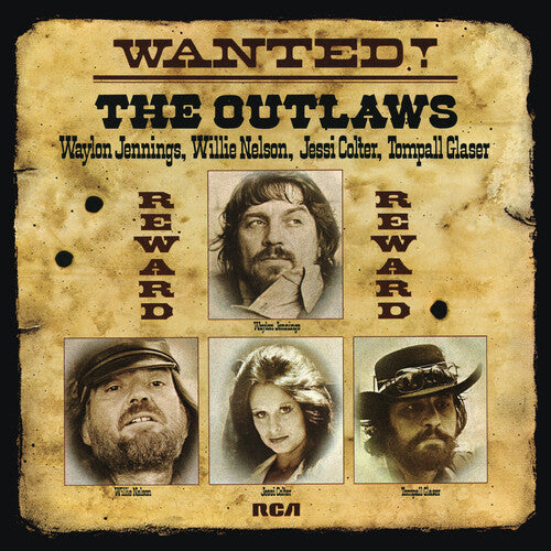 The Outlaws WANTED! Waylon Jennings/Willie Nelson/Jessi Colter/Tompall Glaser NEW GOLD COLORED VINYL LP