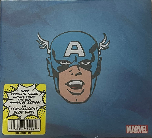 Marvel Chorus CAPTAIN AMERICA (1966 THEME) New Blue Colored Vinyl 7" Single