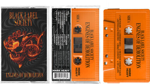 Black Label Society ENGINES OF DEMOLITION New Orange Colored Cassette Tape