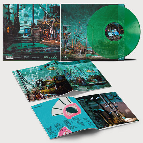 Bodega ALL INSIDE AQUARIUM +20pg Booklet NEW LIMITED GREEN COLORED VINYL LP
