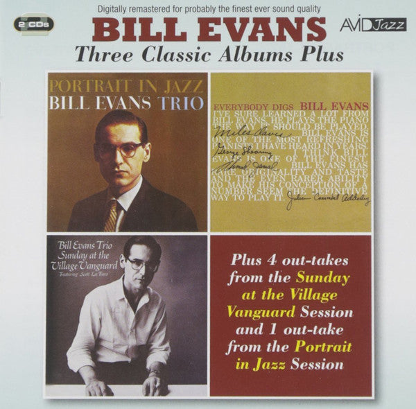 Bill Evans THREE CLASSIC ALBUMS PLUS New Sealed 2 CD