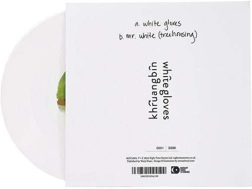 Khruangbin WHITE GLOVES Limited Numbered NEW WHITE COLORED VINYL 7" SINGLE
