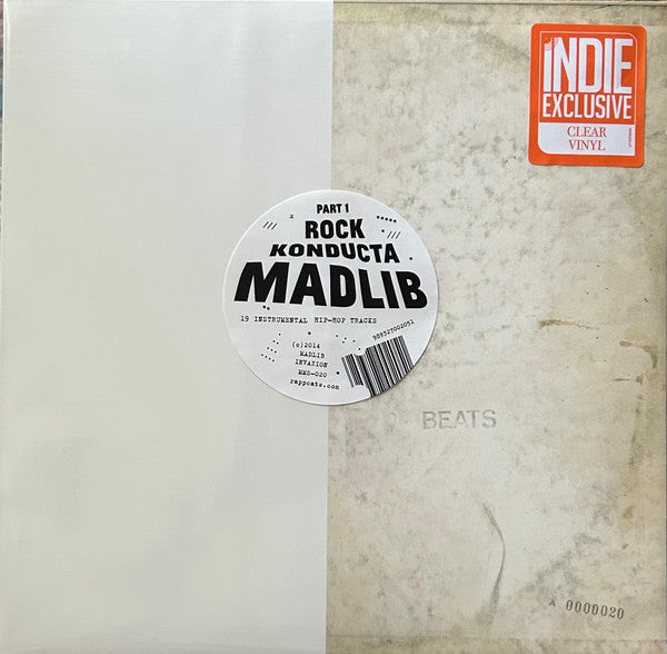 Madlib ROCK KONDUCTA PT. 1 New Sealed Limited Edition Clear Vinyl Record LP
