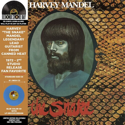 Harvey Mandel THE SNAKE Limited Edition RSD 2025 New Turquoise Colored Vinyl LP