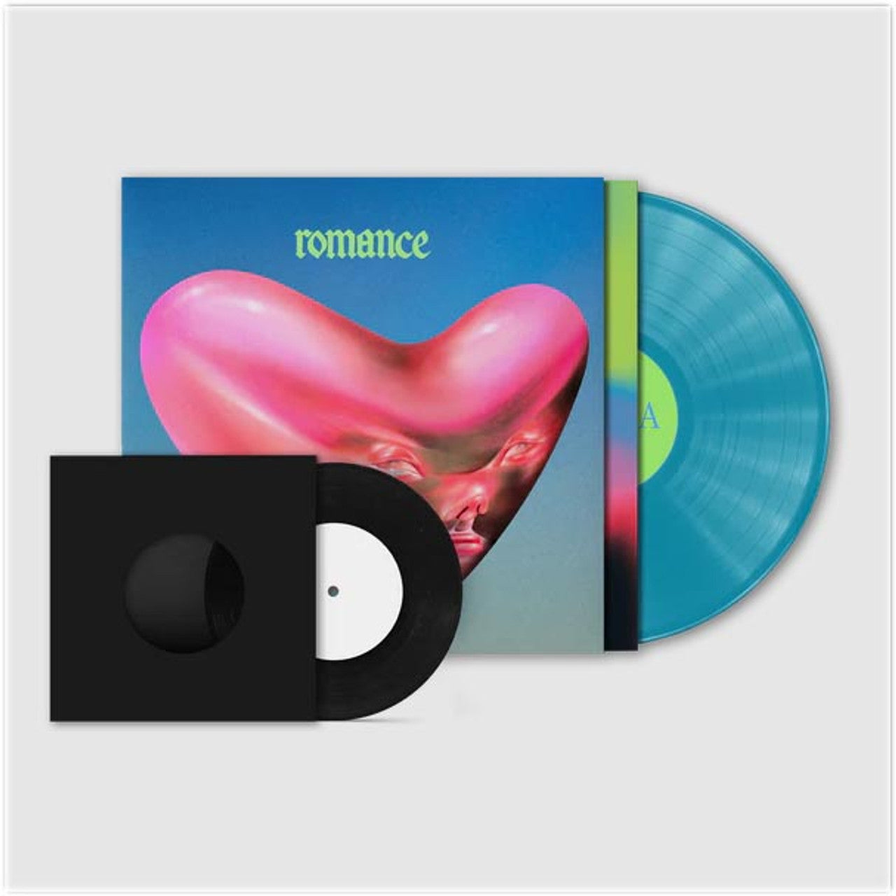 Fontaines DC ROMANCE (DELUXE EDITION) New Turquoise Colored Vinyl LP +7"