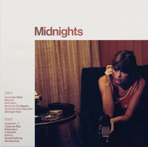 Taylor Swift MIDNIGHTS New Sealed BLOOD MOON COLORED VINYL LP