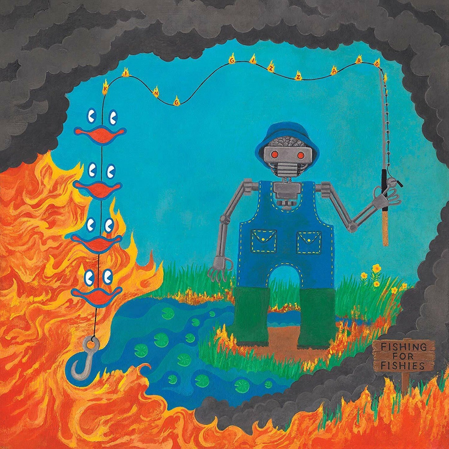 King Gizzard & The Lizard Wizard FISHING FOR FISHIES New Toxic Landfill Colored Vinyl LP