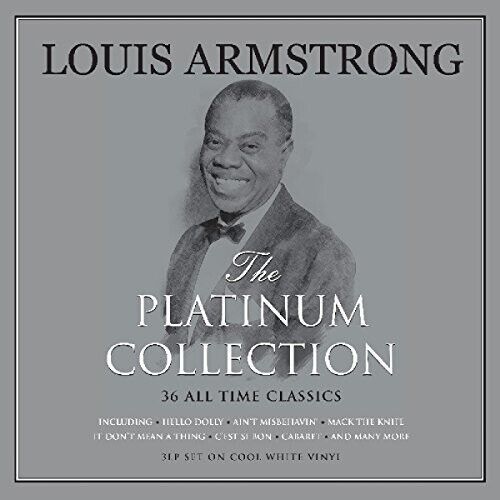 Louis Armstrong PLATINUM COLLECTION Best Of 36 Songs NEW WHITE COLORED VINYL 3 LP