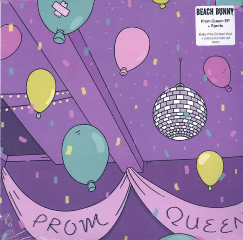 Beach Bunny PROM QUEEN + SPORTS Limited Edition NEW PINK COLORED VINYL RECORD EP