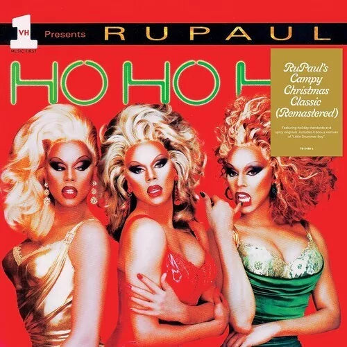 RuPaul HO HO HO 17 Christmas Holiday Songs Music NEW BLACK VINYL 2 LP