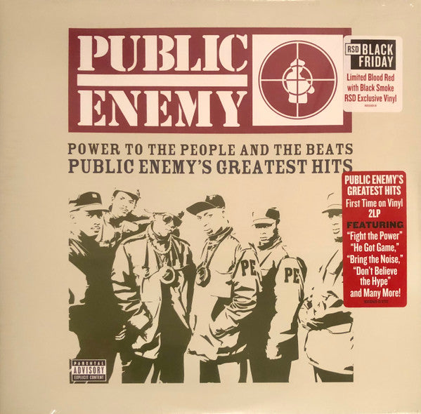 Public Enemy POWER TO THE PEOPLE New Sealed Red/Black Colored Vinyl Record 2 LP