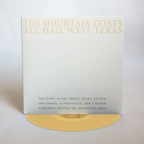 The Mountain Goats ALL HAIL WEST TEXAS (673855048109)New Yellow Colored Vinyl LP