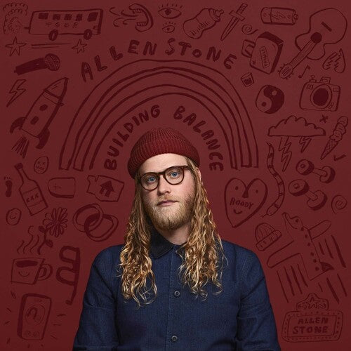 Allen Stone BUILDING BALANCE New Limited Blue/Red Swirl Colored Vinyl Record LP