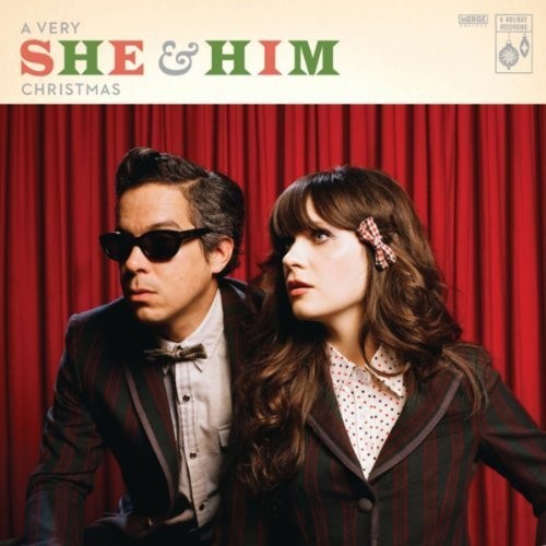 She & Him A VERY SHE & HIM CHRISTMAS 12 Holiday Songs MUSIC New Black Vinyl LP