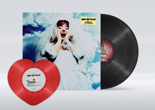 Jenny On Holiday QUICKSAND HEART (IEX) New Black Vinyl LP + Red Heart Shaped 7"
