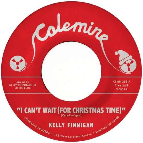 Kelly Finnigan I CAN'T WAIT (FOR CHRISTMAS TIME) New Snow White Colored Vinyl 7"