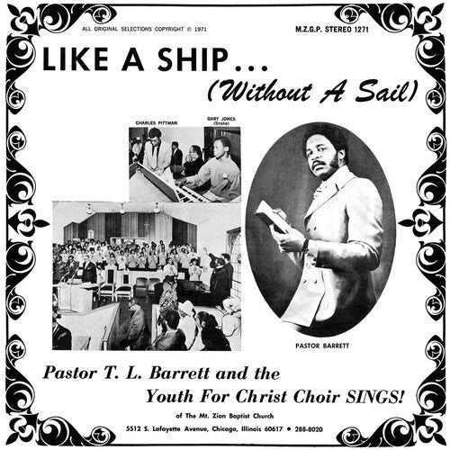 Pastor T. L. Barrett & Youth For Christ Choir LIKE A SHIP New Colored Vinyl LP
