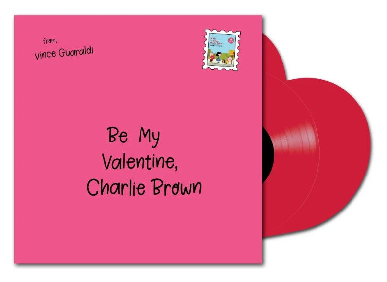 Vince Guaraldi BE MY VALENTINE, CHARLIE BROWN New Heart Shaped Red Vinyl 12"