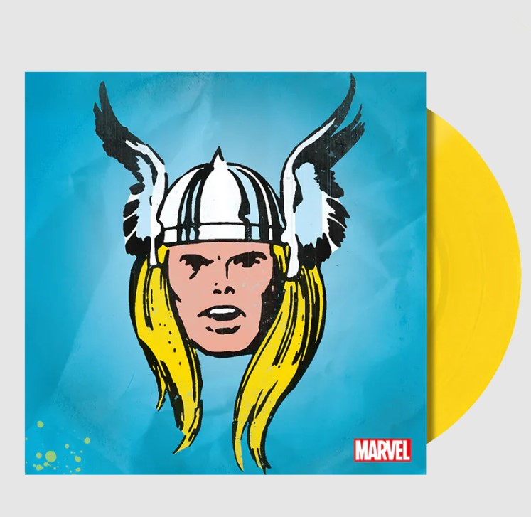 Mighty Thor 1966 THEME Marvel Chorus LIMITED New Yellow Colored Vinyl 7" Single