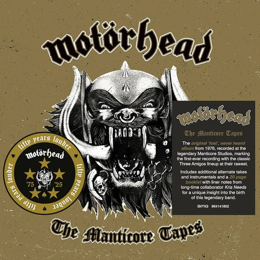 Motorhead MANTICORE TAPES New Sealed Limited Silver Colored Vinyl Record LP