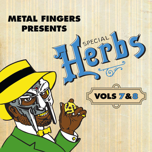 MF Doom METAL FINGERS PRESENTS SPECIAL HERBS VOL 7 & 8 New Sky Blue Colored Vinyl 2 LP