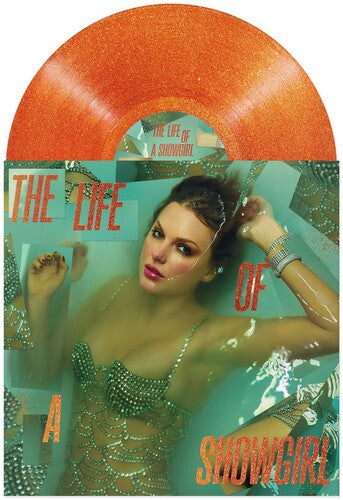 Taylor Swift THE LIFE OF A SHOWGIRL [SWEAT & VANILLA PERFUME PORTOFINO ORANGE GLITTER] New Limited Colored Vinyl LP