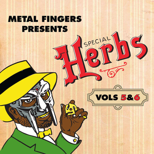 MF Doom METAL FINGERS PRESENTS SPECIAL HERBS VOL 5 & 6 New Apple Colored Vinyl 2 LP