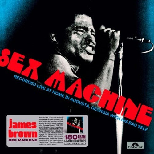 James Brown SEX MACHINE 180g GATEFOLD New Sealed Black Vinyl Record 2 LP