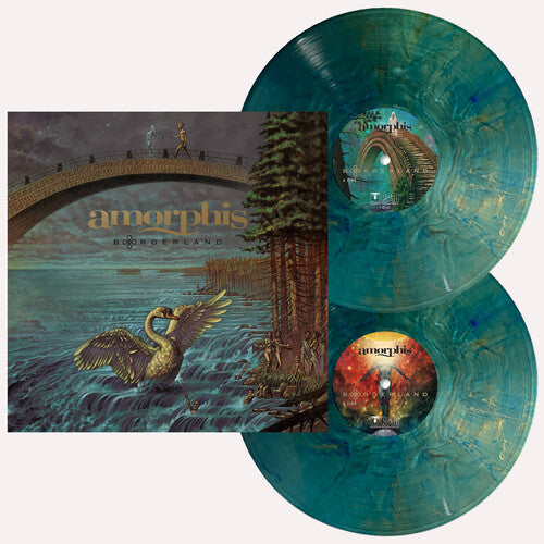 Amorphis BORDERLAND (GREEN/BLUE) New Sealed Colored Vinyl Record 2 LP