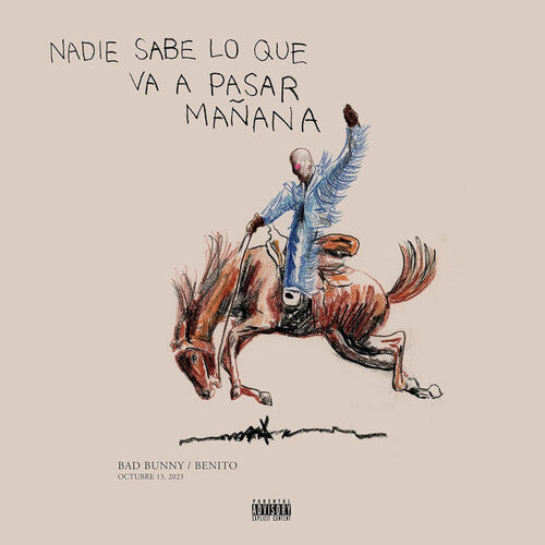 Bad Bunny NADIE SABE LO QUE VA A PASAR MANANA New Limited Blue Colored Vinyl 2LP