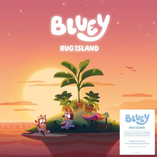 Bluey RUG ISLAND Limited Edition NEW SEALED SUNSET ORANGE COLORED VINYL LP