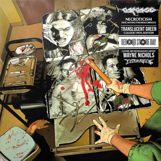 Carcass NECROTICISM DESCANTING THE INSALUBRIOUS RSD 2025 Green Colored Vinyl LP