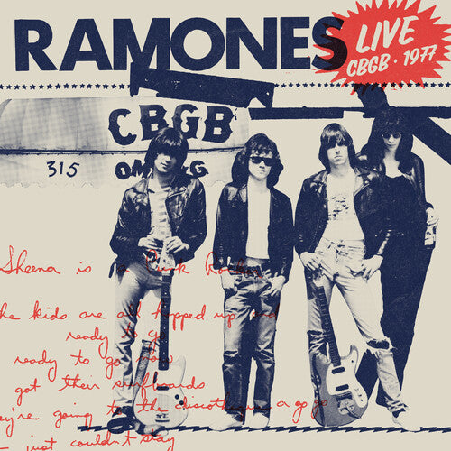 Ramones LIVE AT CBGB, 1977 Limited Edition RSD BF 2025 New Red Colored Vinyl LP