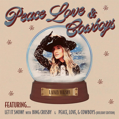 Lainey Wilson PEACE, LOVE & COWBOYS (HOLIDAY EDITION) New Black Vinyl Record 12"