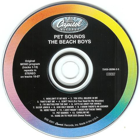 Beach Boys PET SOUNDS Stereo & Mono Versions REMASTERED New Sealed CD