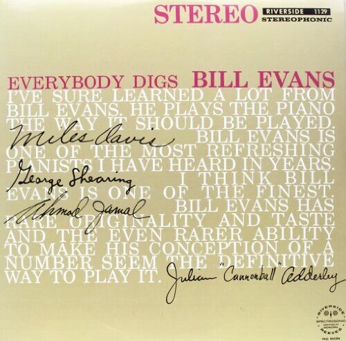 Bill Evans EVERYBODY DIGS Original Jazz Classics NEW BLACK VINYL LP