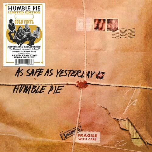 Humble Pie AS SAFE AS YESTERDAY IS New Limited Gold Colored Vinyl Record LP