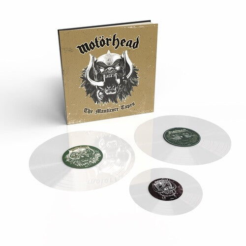 Motorhead MANTICORE TAPES (DELUXE BOOKPACK) New Limited Clear Vinyl 2 LP +7"